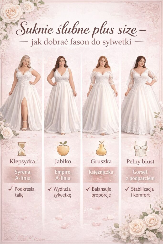 Suknie ślubne plus size – jak dobrać fason do sylwetki