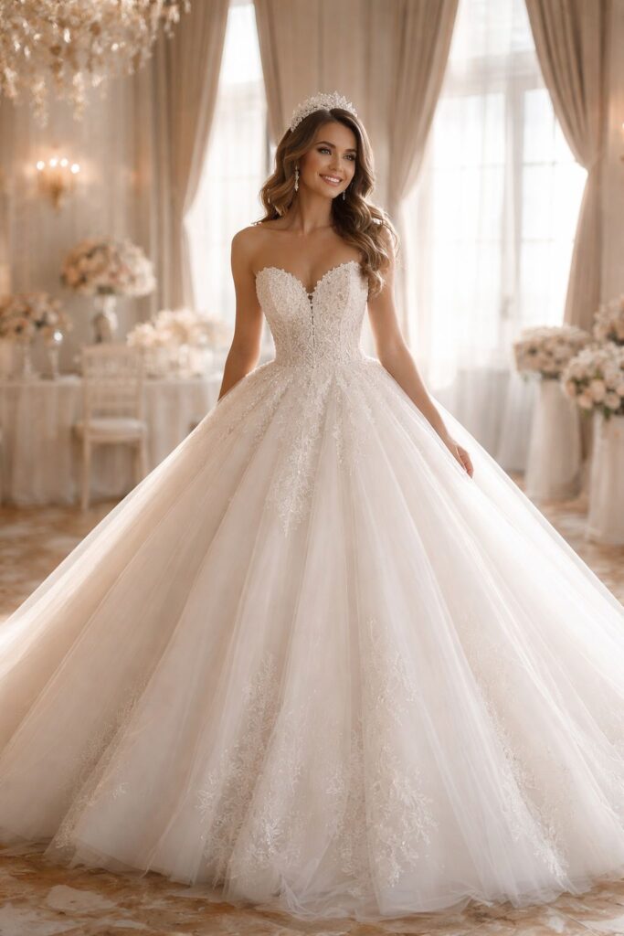 suknia ślubna ksieżniczka